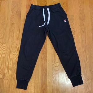 Black Fila Joggers